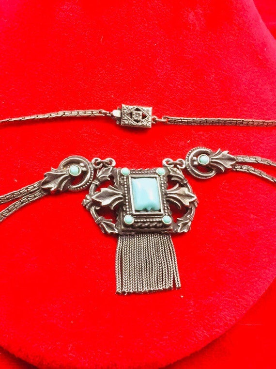 Egyptian Revival Necklace - Vintage 1920s, New Ol… - image 8