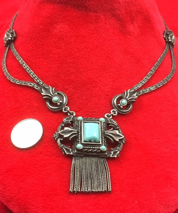 Egyptian Revival Necklace - Vintage 1920s, New Ol… - image 3
