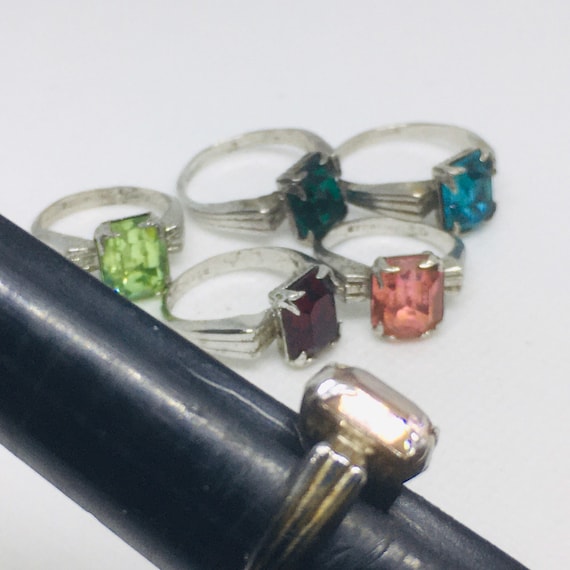 Vintage Solitaire Cocktail Rings by Vargas.  circ… - image 8