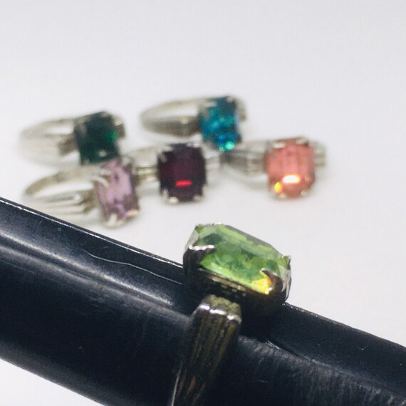 Vintage Solitaire Cocktail Rings by Vargas.  circ… - image 7