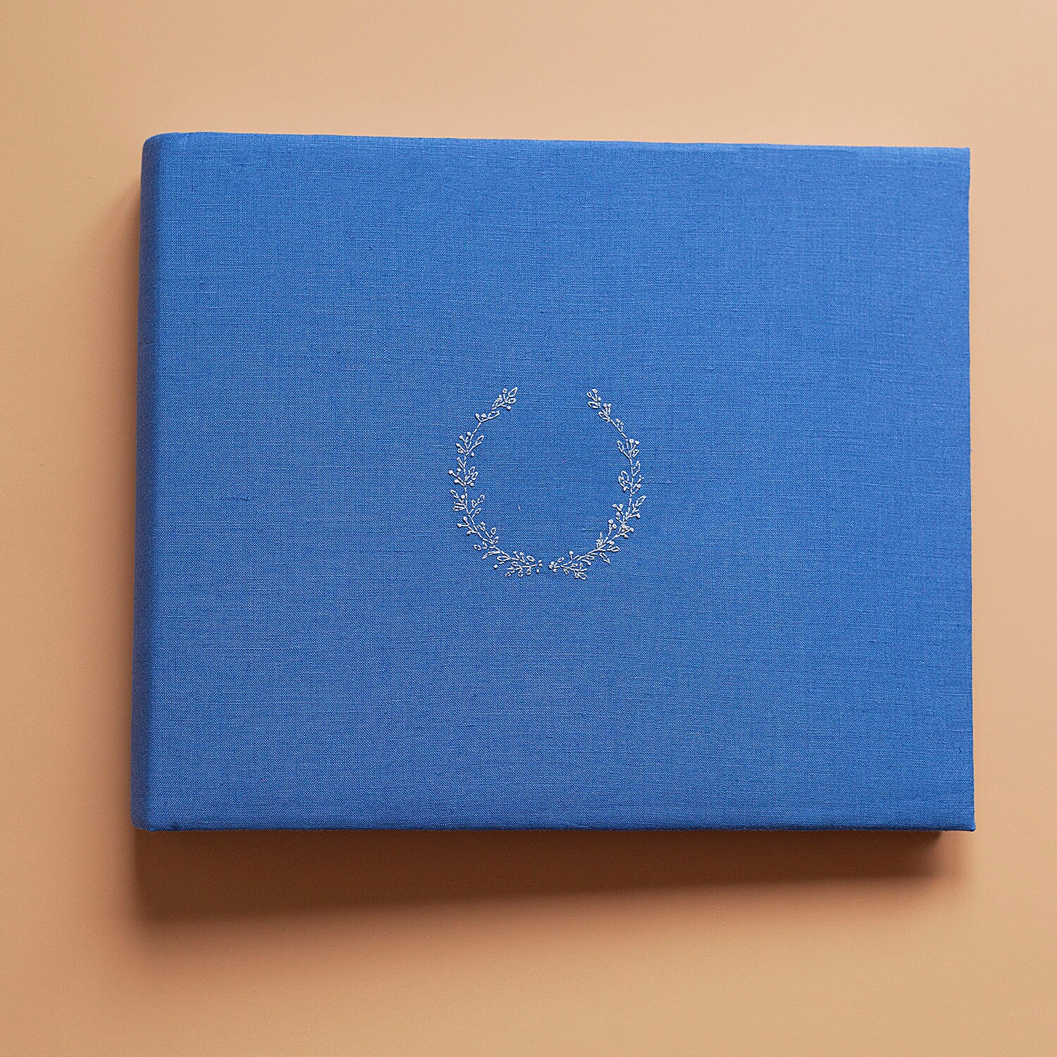 Photo Album with linen cover and hand custom embroidery Etsy