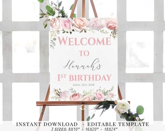 birthday party sign cowboy welcome sign birthday printable template party romantic blush light pink watercolor flowers editable party sign etsy birthday party sign cowboy welcome sign birthday printable template party romantic blush light pink watercolor flowers editable party sign etsy