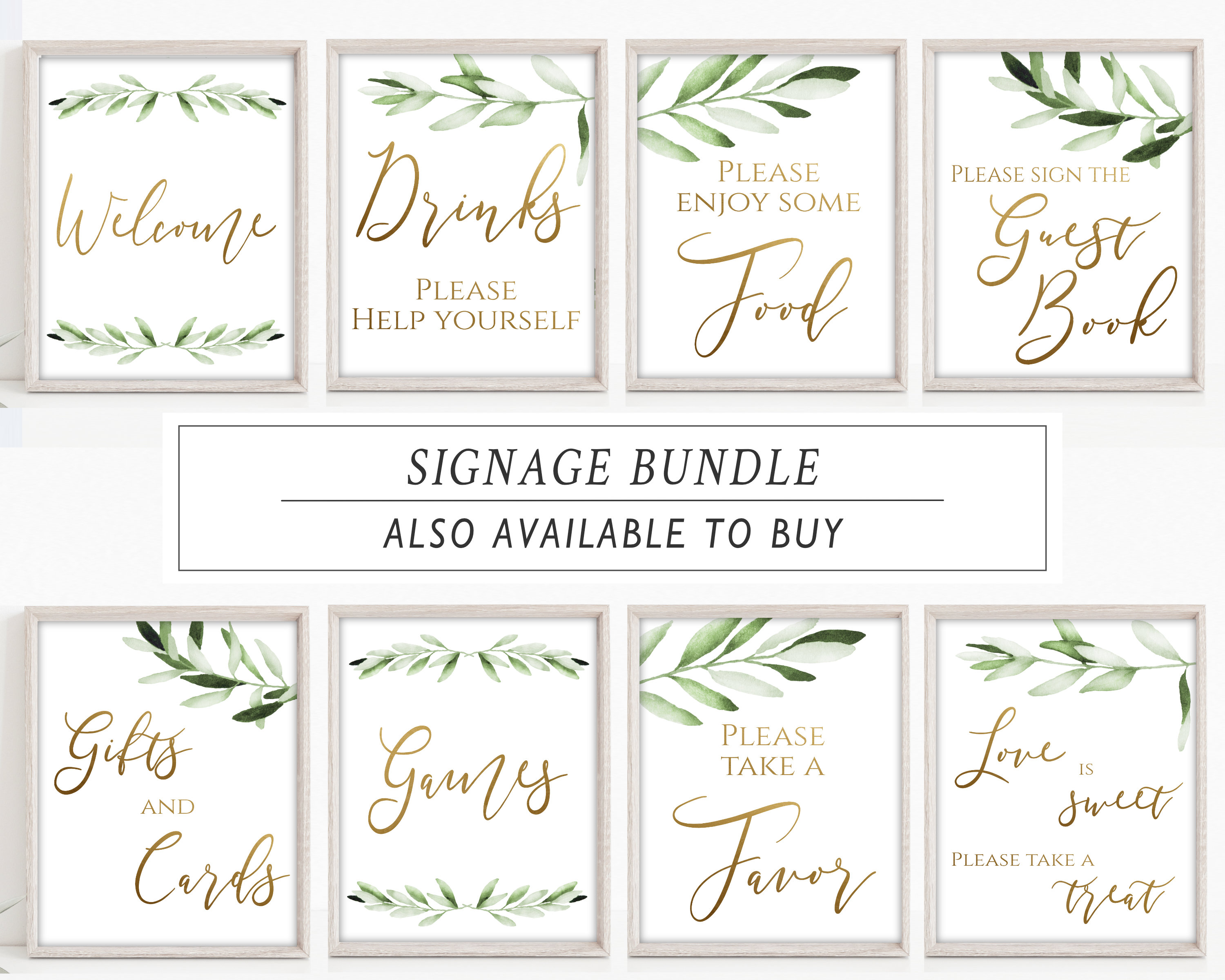 Greenery Oh Baby Shower Invitation Set Printable Book - Etsy