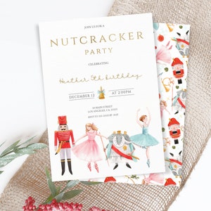 Nutcracker Birthday Party Invitation Printable Birthday - Etsy