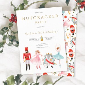 Nutcracker Birthday Party Invitation Printable Birthday - Etsy
