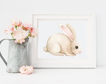 INSTANT DOWNLOAD Two Rabbits Digital Painting Renaissance - Etsy