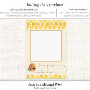 Bee Photo Booth Frame Baby Shower, Photo Prop, Babee Shower Bee Hives ...