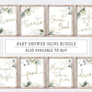 Oh Boy Greenery Baby Shower Invitation, Printable, Monogram, Eucalyptus ...