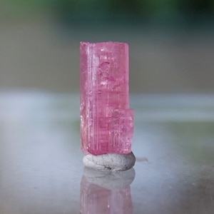 Natural Pink Tourmaline Crystal from Afghanistan , Twin Tourmaline , Pink Tourmaline Rough , Tourmaline for Jewelry, 15.8mm x 7.5mm x 6.8mm