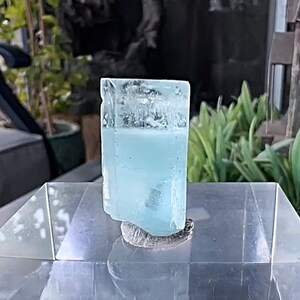 27ct Ice Blue Aquamarine Crystal From Shigar Valley, Blue Beryl, Raw Aquamarine Terminated, Aquamarine Specimen