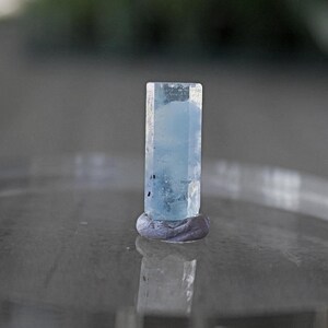 Lápis de cristal de água-marinha terminado de Shigar, Paquistão, berilo azul natural de água-marinha fina, minerais de água-marinha e espécimes imagem 5