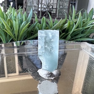 17ct Ice Blue Aquamarine Crystal From Pakistan,  Raw Aquamarine Beryl Stone, Aquamarine Specimens and Minerals