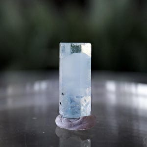 Lápis de cristal de água-marinha terminado de Shigar, Paquistão, berilo azul natural de água-marinha fina, minerais de água-marinha e espécimes imagem 2