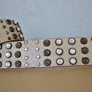 Vintage Swarovski Crystal Handmade Belt Buckle image 4