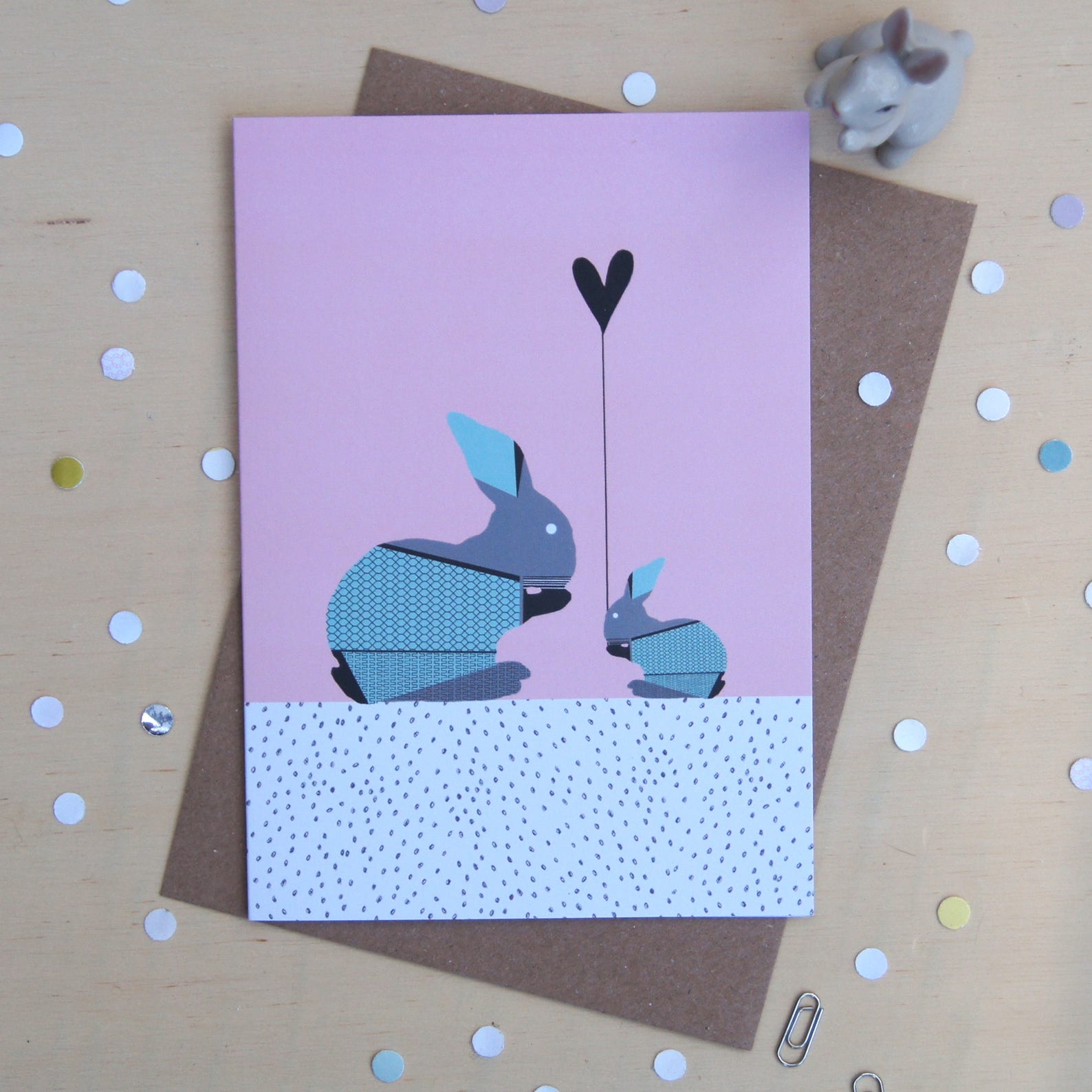 Kleine Hase Grußkarte Mama & Baby Karte Hase Karte Hase - Etsy.de