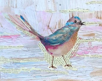 Wee Collage Bird