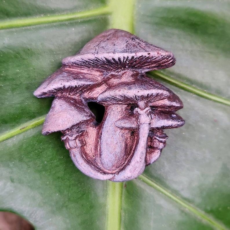 Resin Mushroom Pins Dark and Shroomy