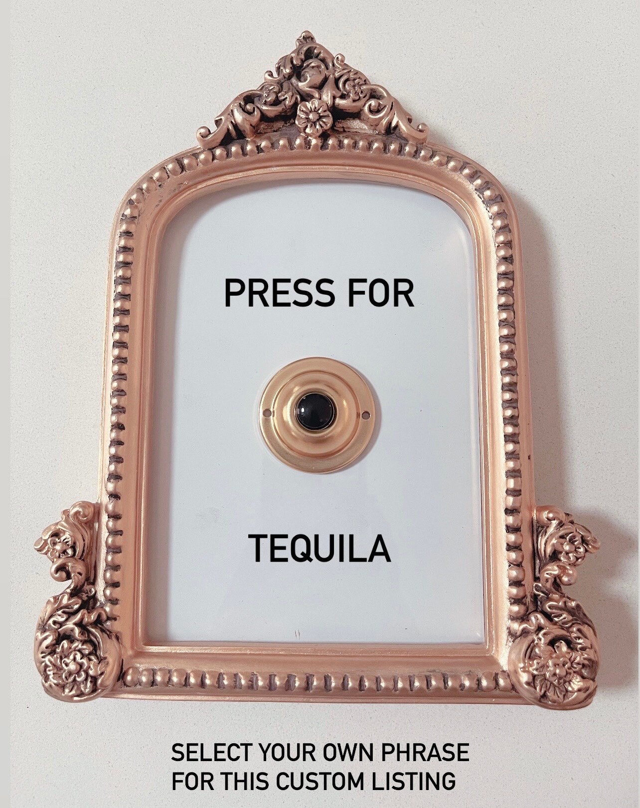 Acrylic Door Hanger – Press For Champagne main image 1