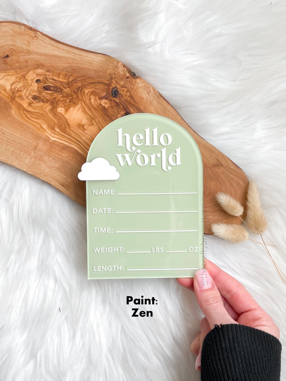Birth Stat Sign for Baby, Baby Birth Announcement, Acrylic Birth Stat ...