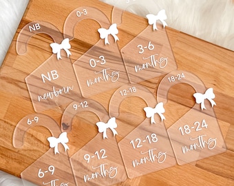 Newborn Closet Dividers, Closet Organizers, Closet Dividers Baby, Wardrobe Separators, Baby Clothing Hangers, Toddler Closet Organizer