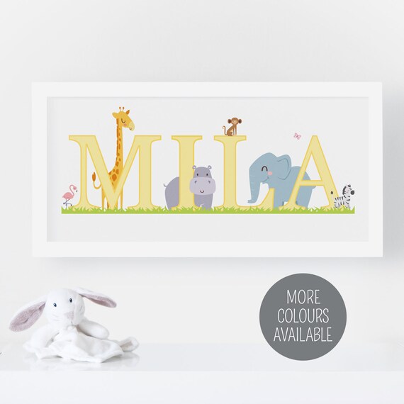 nursery wall art personalised