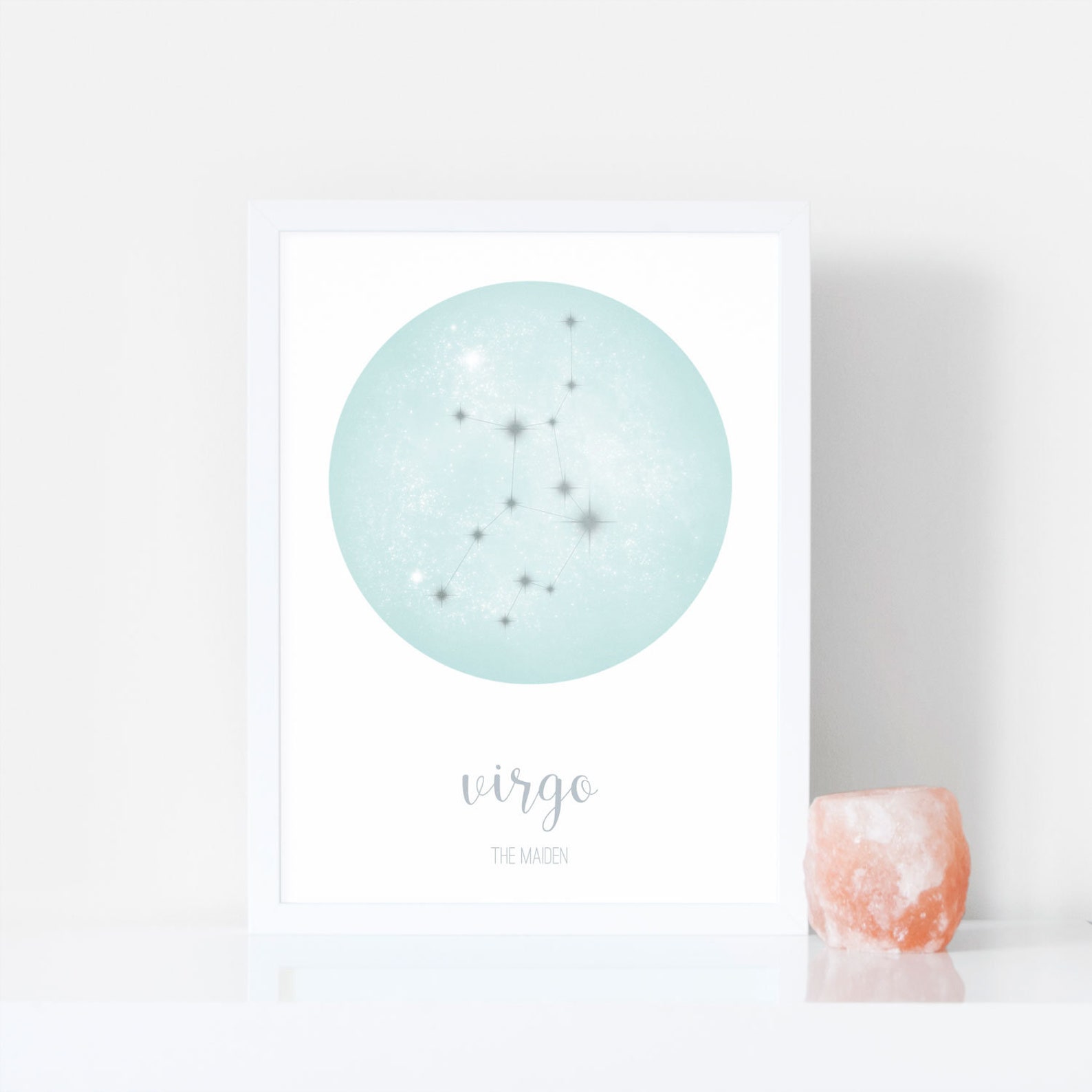 Virgo Print Star Sign Print Constellation Print August / - Etsy