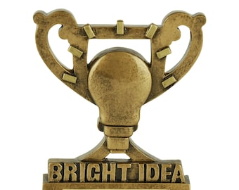 Engraved Bright Idea Trophy - A great gag gift / present!