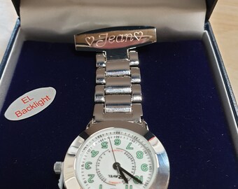 fob watch with backlight