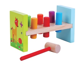 wooden hammer toy set