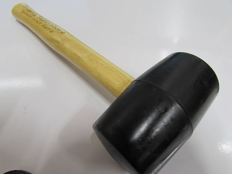 Personalised Rubber Mallet The perfect gift for the handyman in your life. Quality tool, fit for use image 5