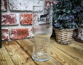 Engraved Carling Pint Glass. Personalised with your message. Great for Dad or any beer lover! Ideal Christmas present