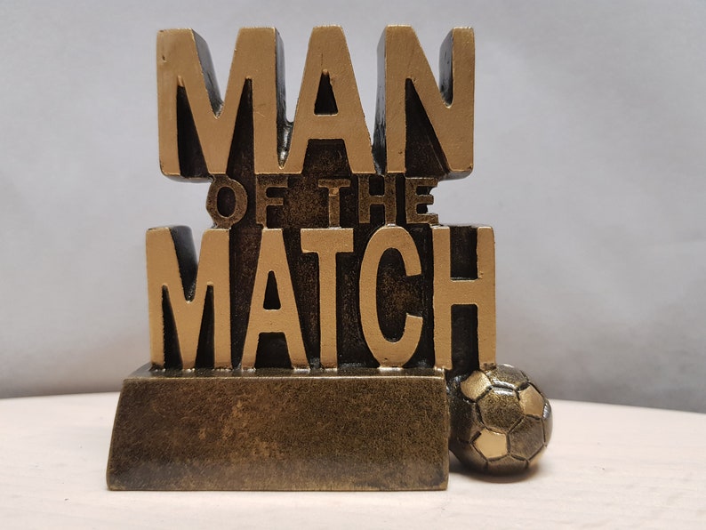 Engraved Man Of The Match Trophy 2 Styles Etsy