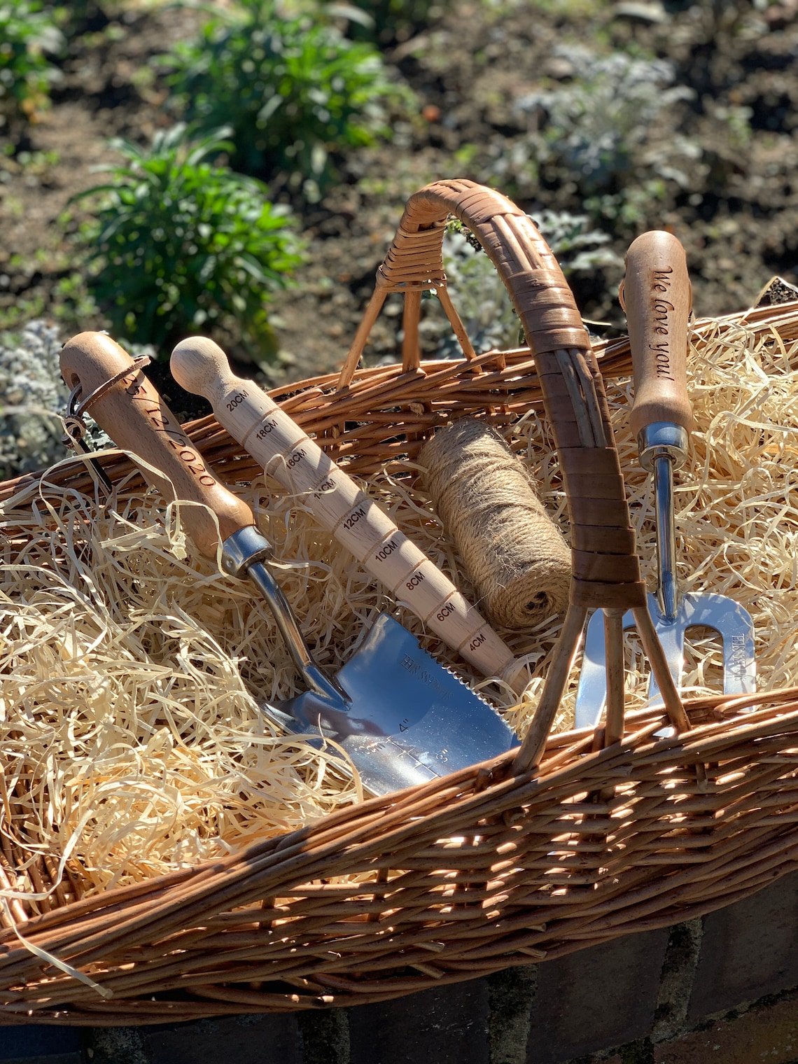 Stunning Personalised Garden tool gift basket Personalised Etsy