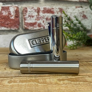 Personalised Silver Metal Clipper, engraved with your message! Comes in gift tin Nice Stocking filler!