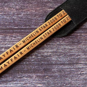 Bulk order Personalised Bamboo Chopsticks - Perfect for parties and weddings, engraved with your message. Sets of five upwards!