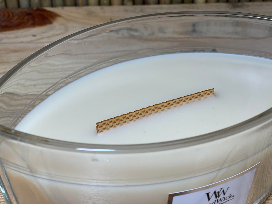 Personalised Woodwick Ellipse Candle Jar Vanilla Etsy UK