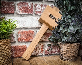 Personalised Wooden Mallet! The perfect gift for the handyman in your life. Quality tool, fit for use! Heavy Duty tool!