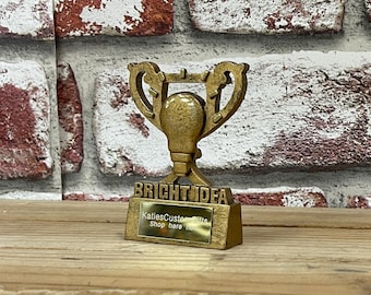 Engraved Bright Idea Trophy - A great gag gift / present!