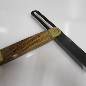 Personalised Wooden Carpenter&#39;s Bevel! The perfect gift for the handyman or carpenter in your life. Quality tool, fit for use! Dad Grandad