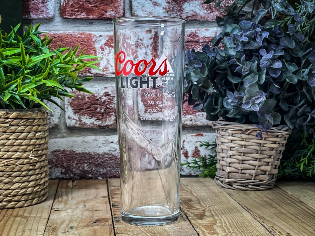 Bicchiere Coors Light Alto In Vetro, Pinta Da Birra, 1 Pezzo