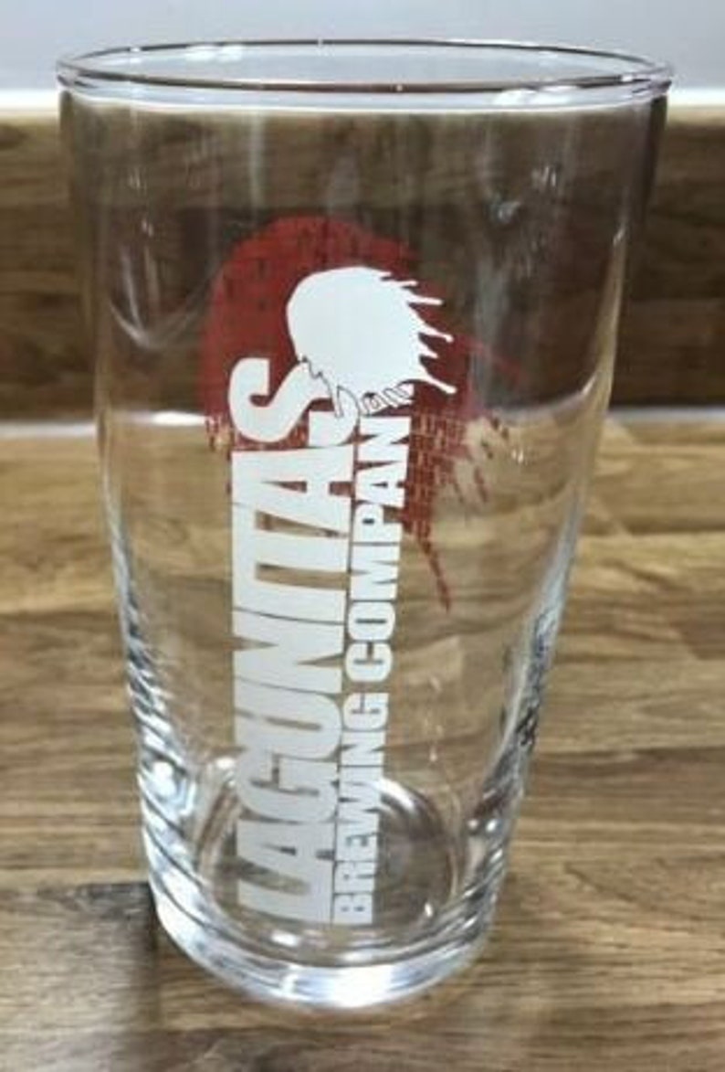 Engraved Lagunitas Pint Glass. Personalised With Your Message. - Etsy