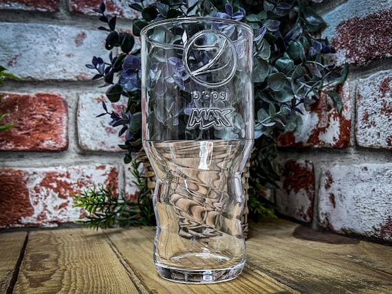 Engraved Pepsi Max Glass – Personalized Gift, Two Sizes