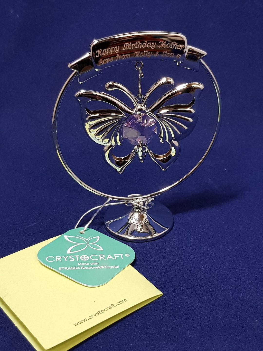 Beautiful Crystocraft Genuine Swarovski Crystal Ornament