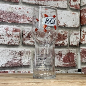 Engraved Kronenbourg Pint Glass. Personalised with your message. Great for Dad or a Kronenbourg beer lover!