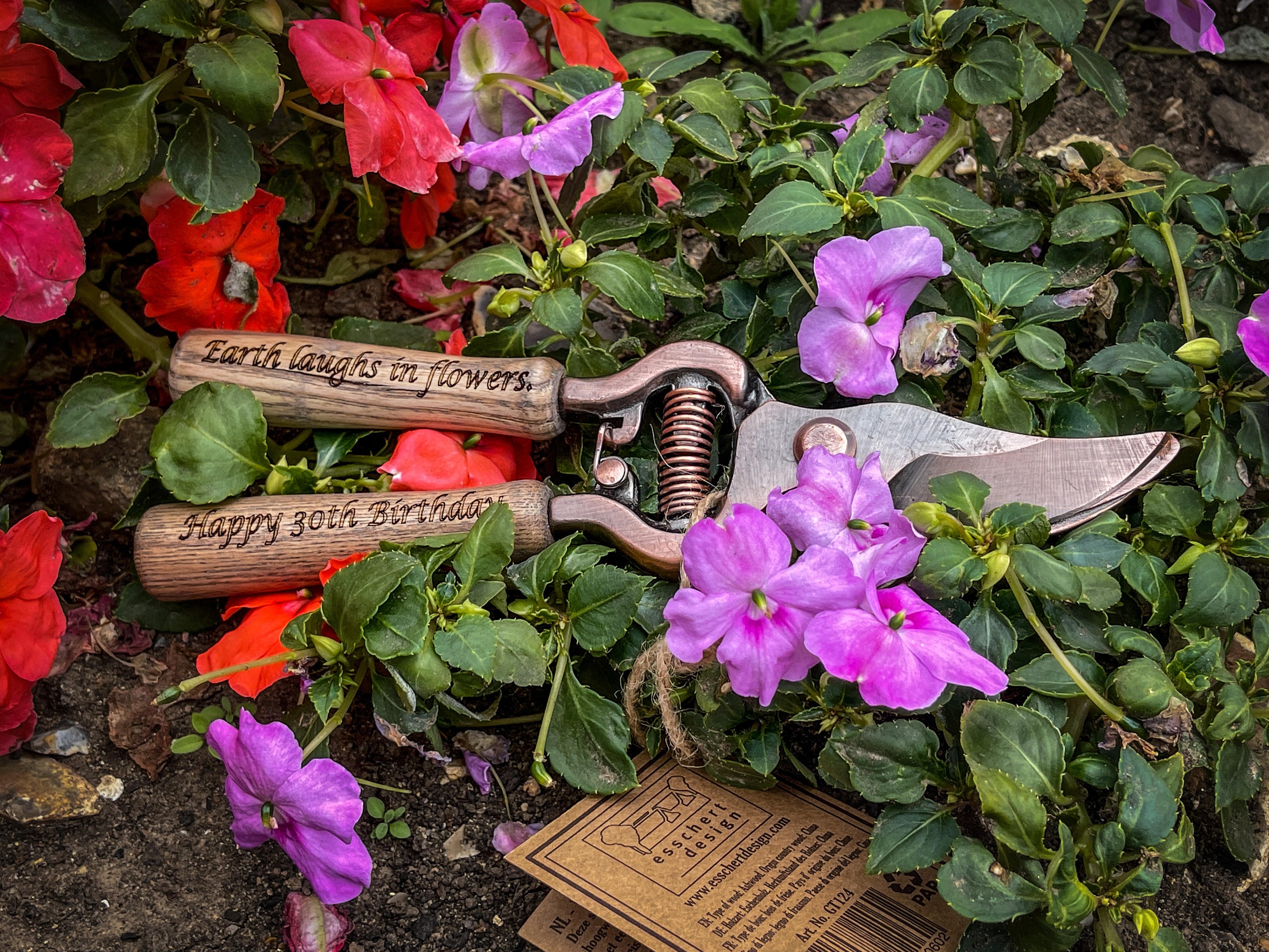 Personalised Engraved Copper Plated Pruner. Your Message Laser Etsy UK