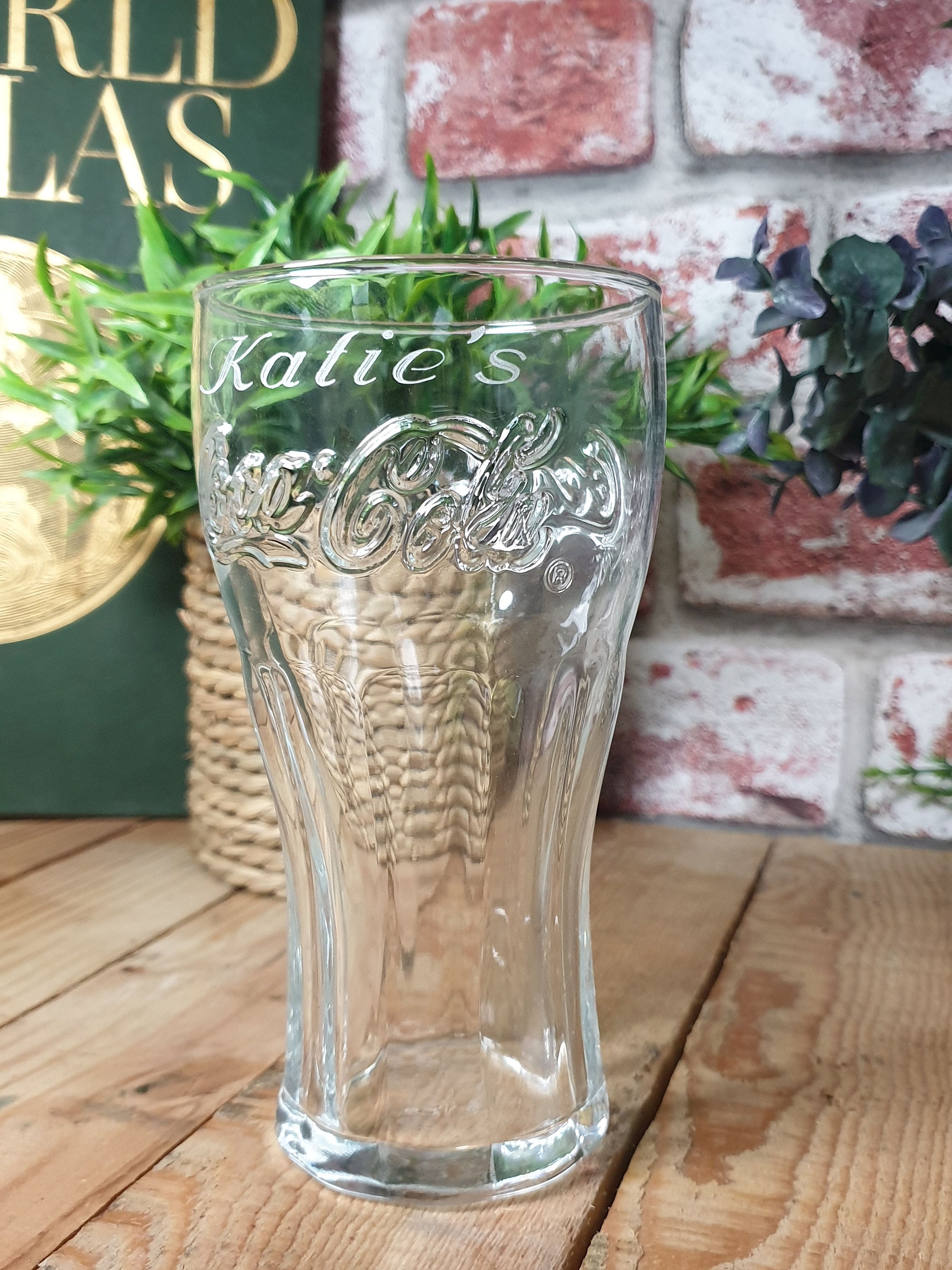 Engraved Coca Cola Glass. Two Sizes Available 22oz or 16oz ...