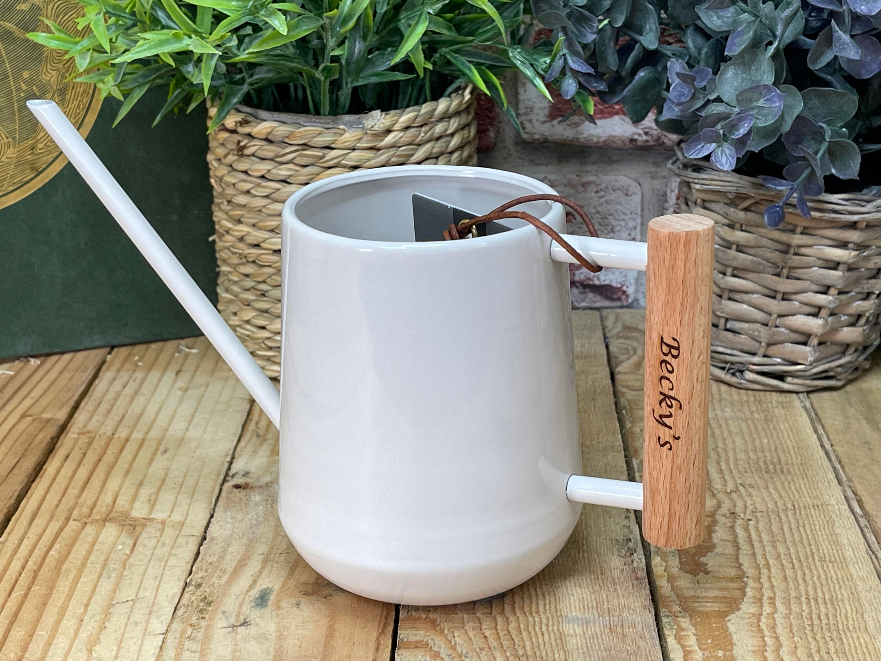Personalised Engraved Indoor Watering Can. Your Message Laser Etsy UK