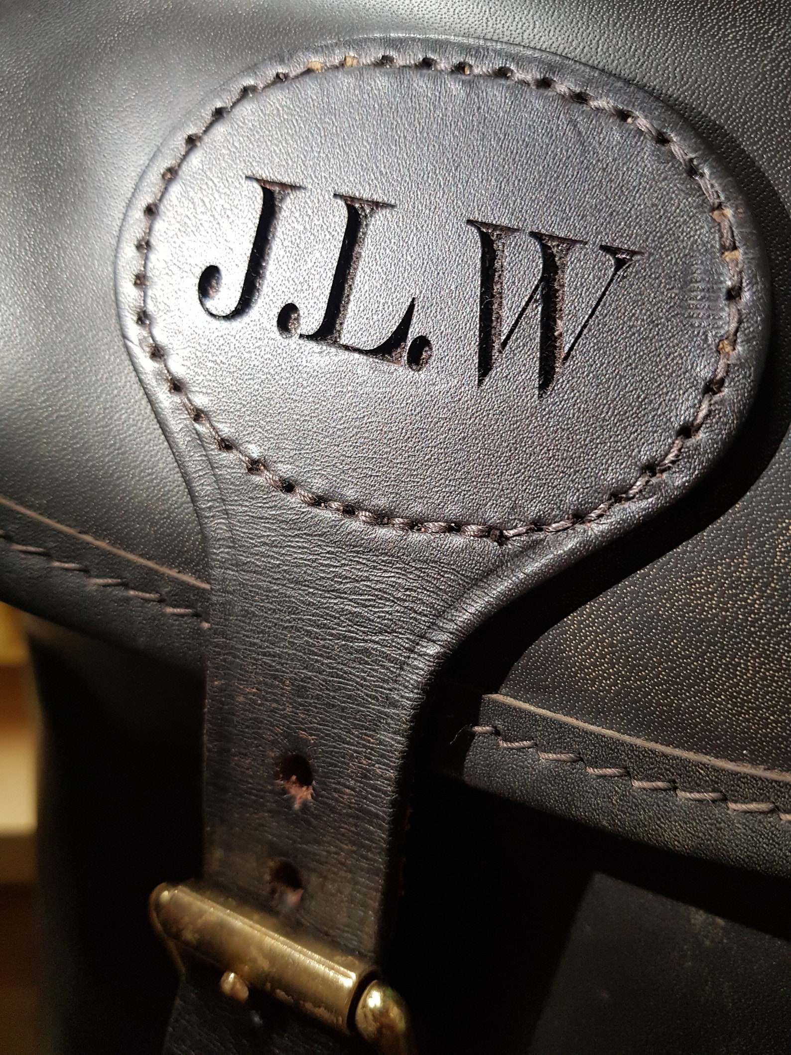 Personalised Leather Cartridge Bag Laser Engraved With Name Etsy UK