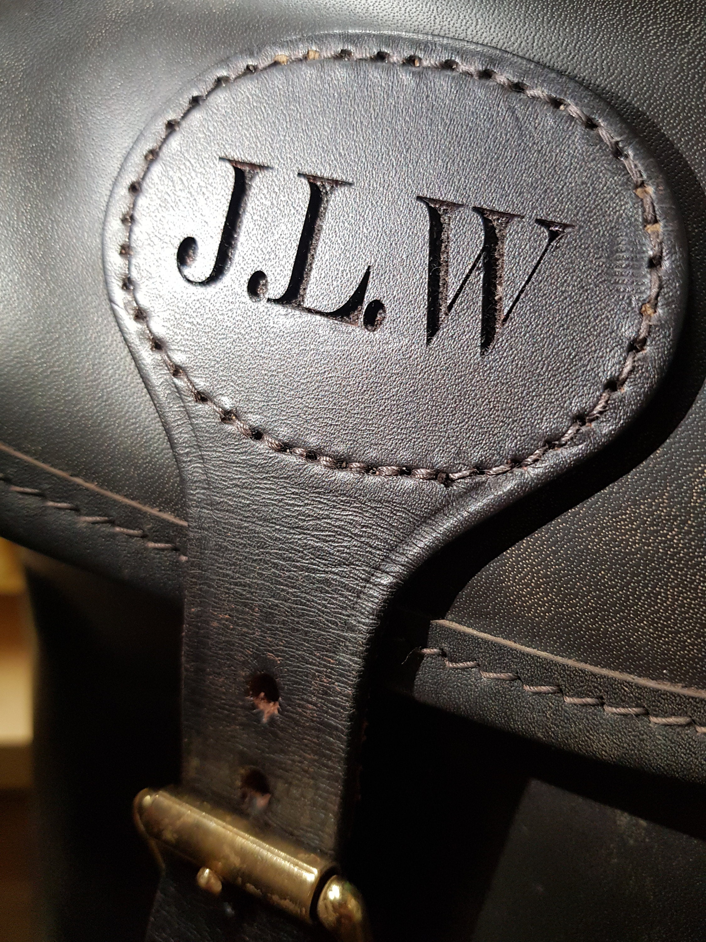 Personalised Leather Cartridge Bag Laser engraved with name Etsy