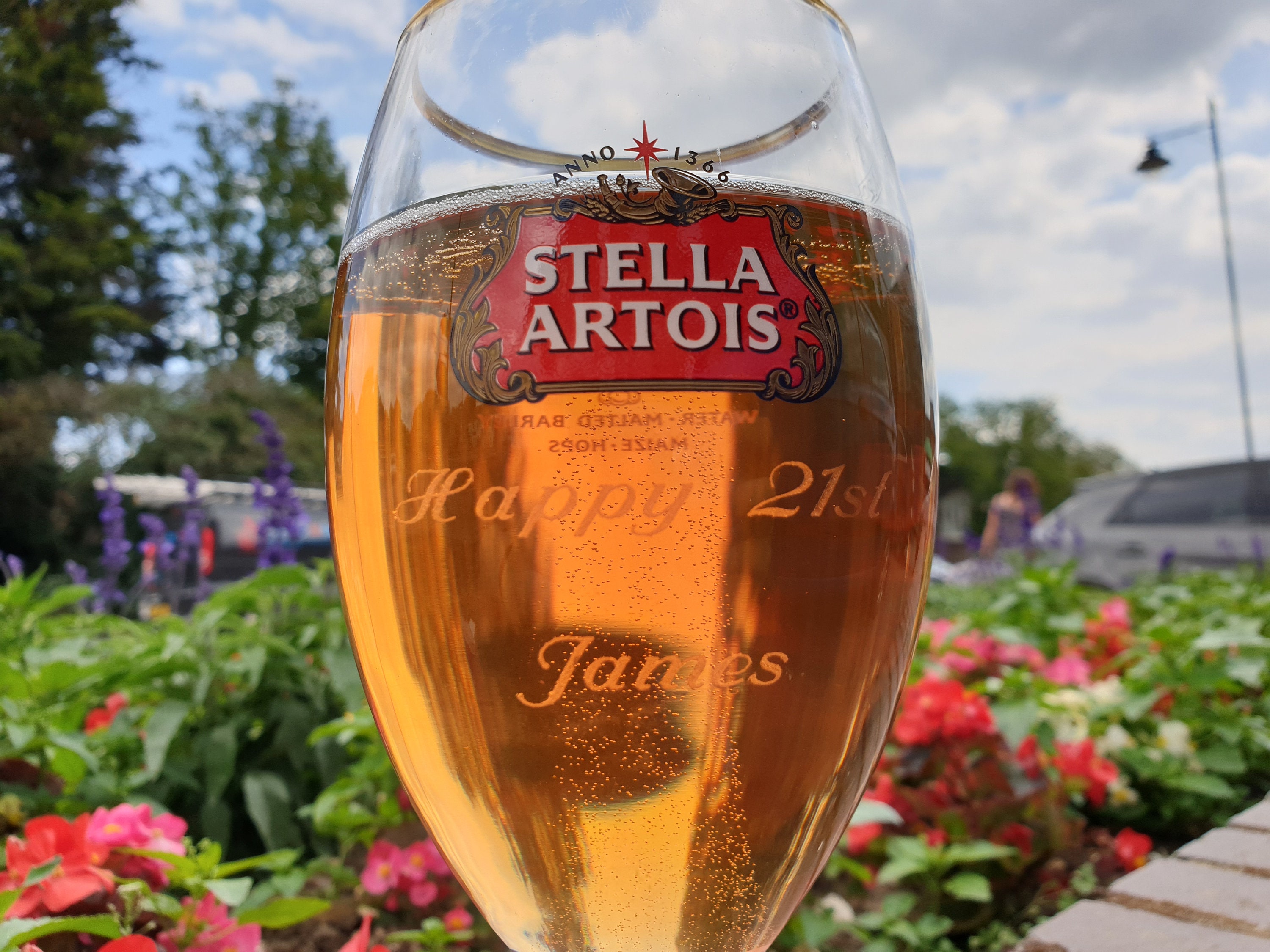 Personalised Engraved Stella Artois Chalice Regal Beer Glass Limited Edition Personalised Engraved Stella Artois Chalice Regal Beer Glass Limited Edition